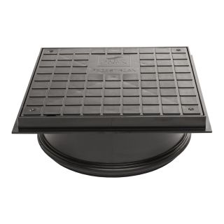 Brett Martin 330mm x 330mm Square 315mm Diameter Shallow Access Chamber Sealed Lid Pedestrian