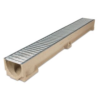 ACO 1000mm RainDrain Channel with Galvanised Steel Grating A15