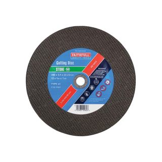 Faithfull 300mm x 22.2B Flat Stone Cutting Disc