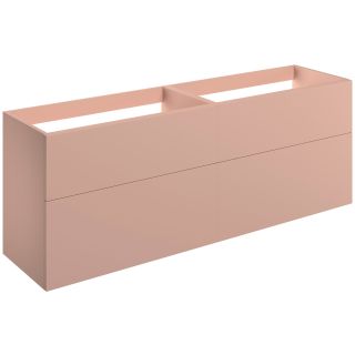 Claverdon 1180mm Wall Hung 4 Drawer Basin Unit Only Matt Antique Rose