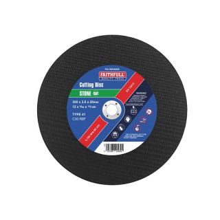 Faithfull 300mm x 20B Flat Stone Cutting Disc