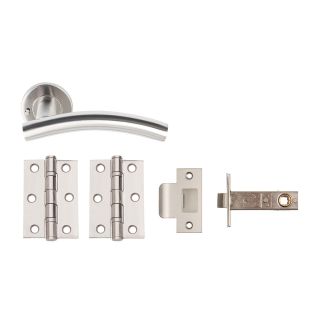 Dale Choice Privacy Boxed Door Pack with Dual Finish Handles, 3 2BB Hinges & 63mm Latch