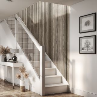 Acoustic Slat Wall Panel 2400 x 605 x 22mm Walnut