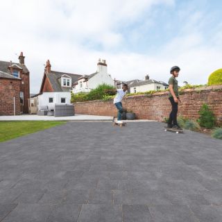 Marshalls Drivesett Tegula Original Charcoal 120 x 160 x 50mm 11.64m² Pack
