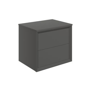 Avon 600mm Wall Hung 2 Drawer Basin Unit & Top Matt Clay