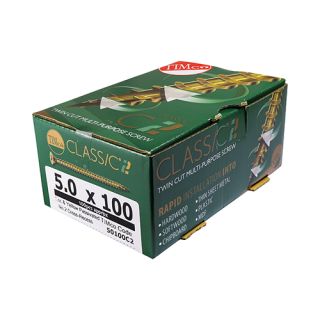 Timco 6.0 x 120mm C2 Screw PZ3 CSK ZYP 100 Pack