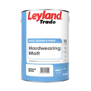 Leyland Hardwearing Matt Brilliant White