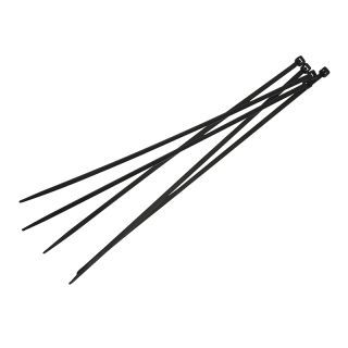 Faithfull Cable Ties Black 100 Pack