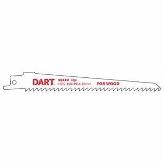 DART S644D Wood Cutting Reciprocating Blade 5 Pack
