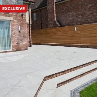 Milena Italian Porcelain Paving Slate Greige 900 x 600 x 20mm
