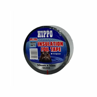 Hippo 50mm x 50m Heavy Duty Insulation Foil Tape
