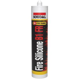 Soudal 300ml Fire Silicone B1 FR White