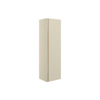 Henley 350mm Wall Hung 1 Door Tall Unit Matt Cotton & Oak Effect