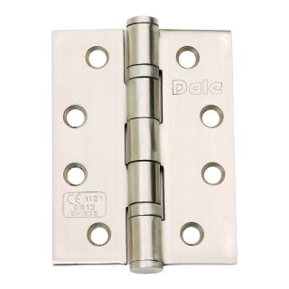 Dale 102 x 76 x 3.0mm Ball Bearing Hinge CE13 Satin Stainless Steel 3 Pack