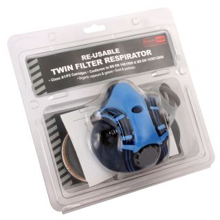 Rodo Blackrock Twin Filter Respirator with A1/P2 Cartridges