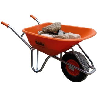 Belle 100Ltr Warrior Wheelbarrow Unassembled Orange