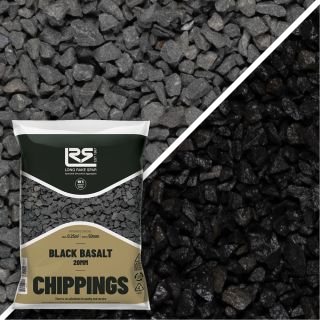 Long Rake Spar 20kg 20mm Black Basalt Chippings