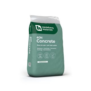 Heidelberg Materials 20kg Concrete 40N Mix Plastic Bag