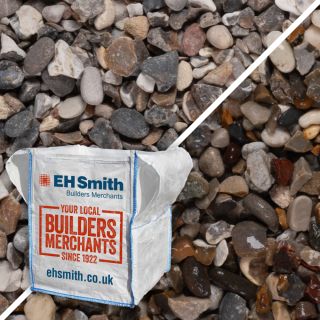 Long Rake Spar Bulk Bag 20mm Oyster Grey Pebbles