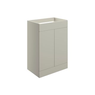 Claverdon 590mm Floor Standing 2 Door Basin Unit Only Matt Latte