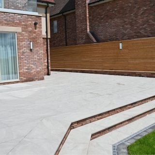 Milena Italian Porcelain Paving Slate Greige 900 x 600 x 20mm