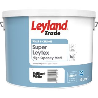 Leyland 10Ltr Super Leytex Matt Brilliant White