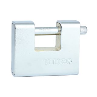 Timco 90mm Veto Armoured Brass Rectangular Padlock