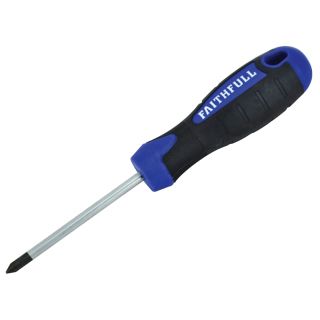 Faithfull 1pt x 75mm Phillips Screwdriver Soft Grip