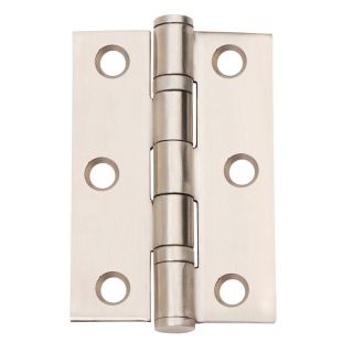 Dale 76 x 51 x 2.0mm Ball Bearing Hinges Satin Stainless Steel Pair