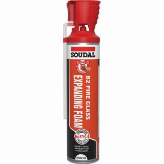 Soudal 600ml B2 Fire & Acoustic Expanding Foam Hand Held Genius Gun