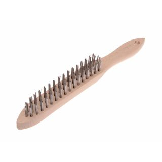 Faithfull 3 Row Heavy Duty Steel Wire Brush