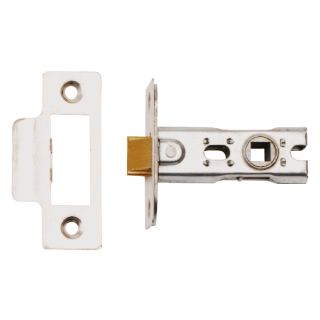 Dale 63mm Bolt Through Tubular Mortice Latch Polished Stainless Steel