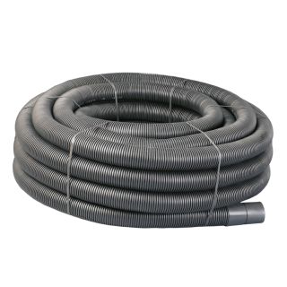 137/160mm 25m Twinwall Electric Cable Protection Ducting Coil Black