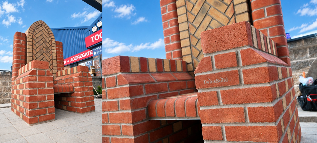 The Finished Brick Throne at EH Smith Shirley The Finished Brick Throne at EH Smith Shirley