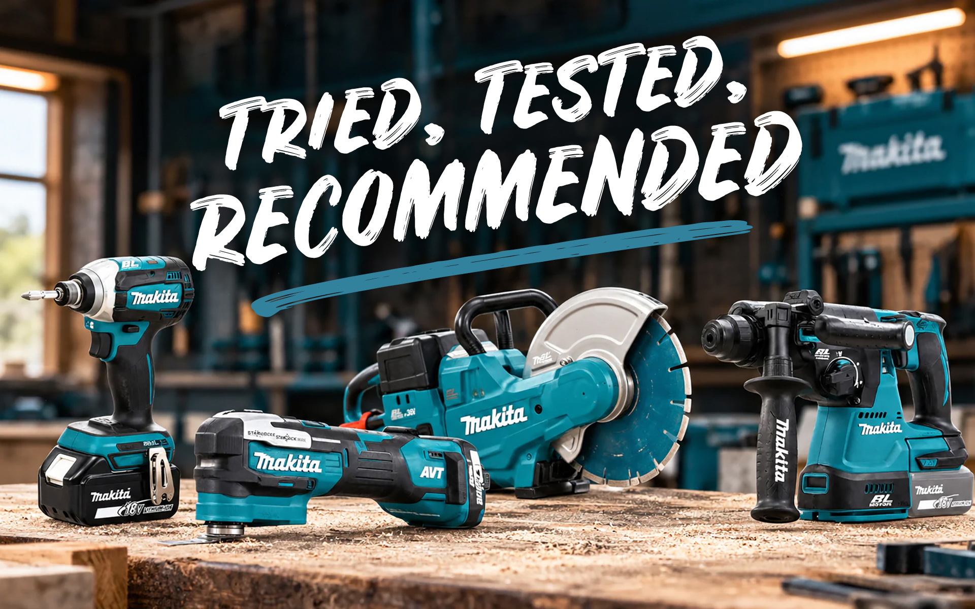 Tried, Tested & Recommended Makita Power Tools