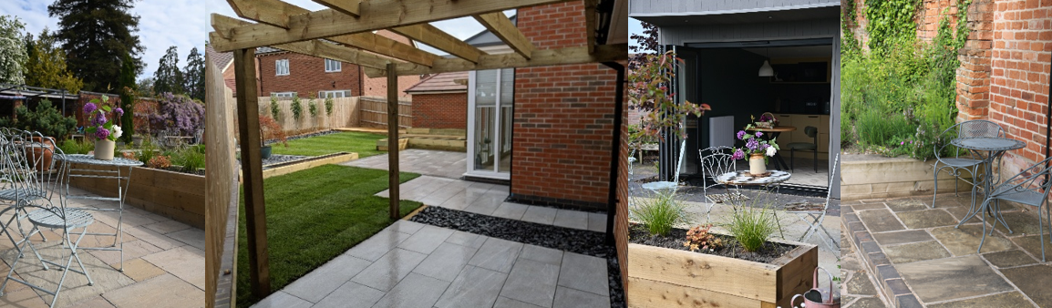 Mix your garden paving with complimentary materials Mix your garden paving with complimentary materials
