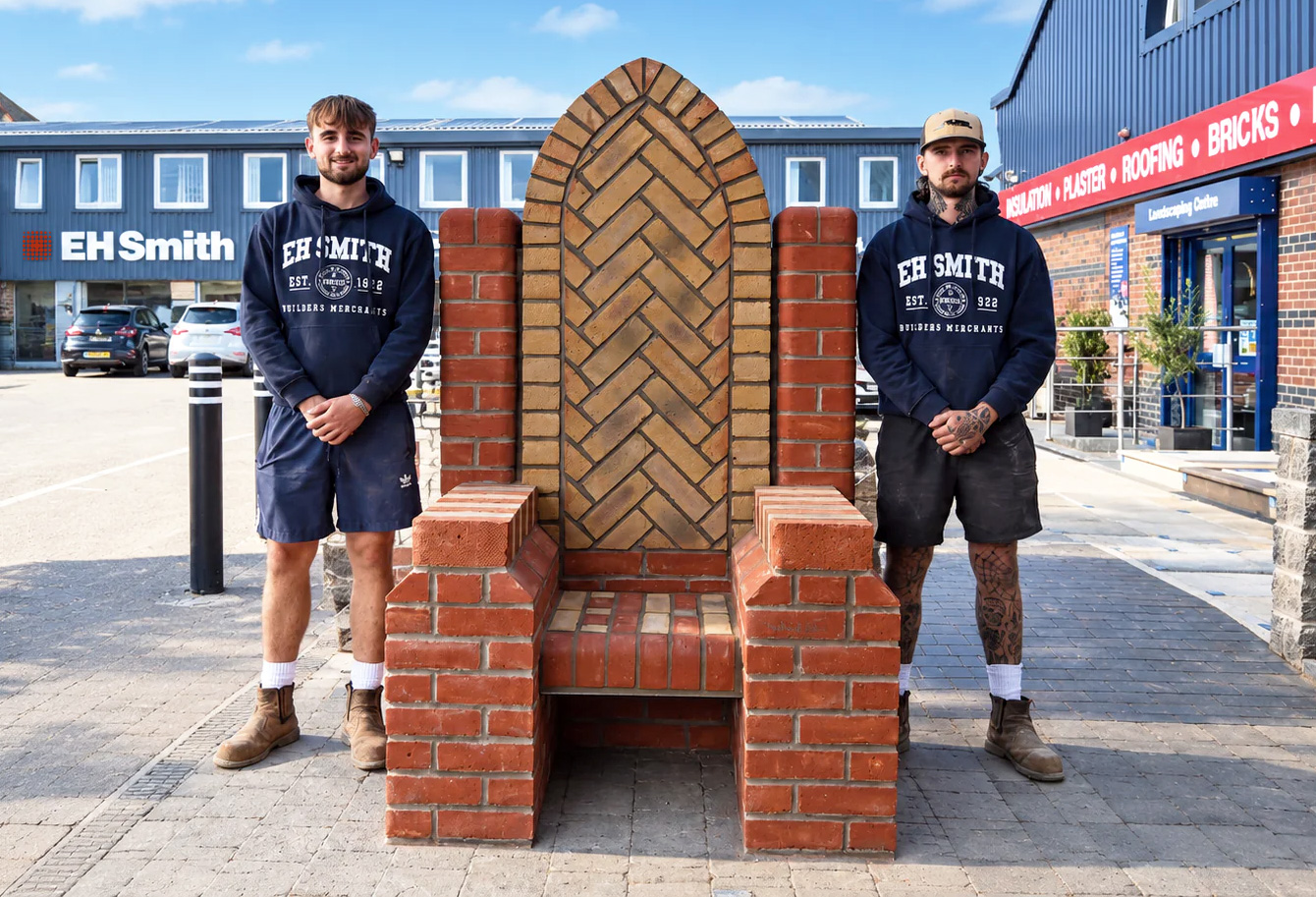 The TwinsBuild Brick Throne Comes to EH Smith Shirley